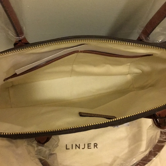 Linjer Canvas Tote - Olive - Picture 5 of 5